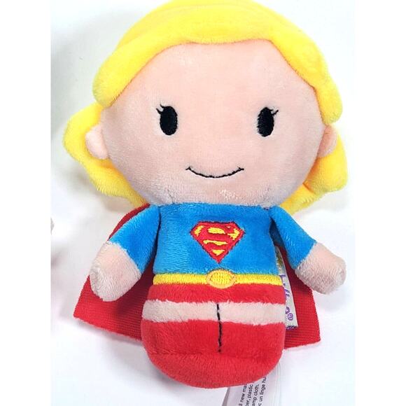 Set of 2 Hallmark itty bittys DC Supergirl and Clark Kent As Superman Plush 4” - Picture 3 of 7
